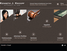 Tablet Screenshot of kroopflaw.com